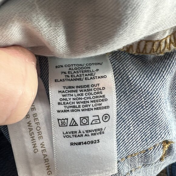 Loft The Skinny Raw Hem Split Ankle Jeans Women's 2 26 - Picture 9 of 9